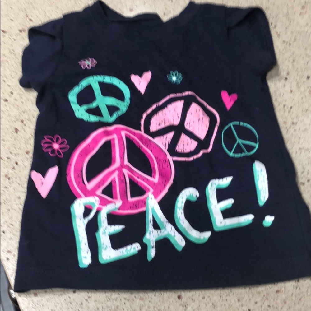 Little girls “peace” T-shirt